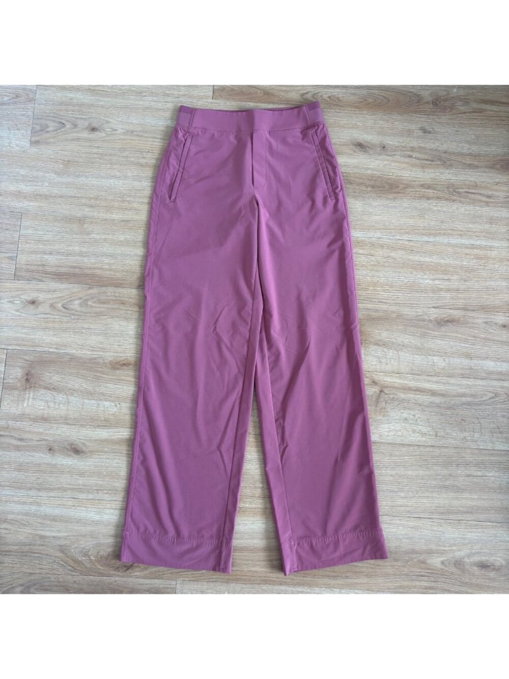 Athleta Athletic Brooklyn Heights High Rise Wide Leg Pants Rose Pink Size 0